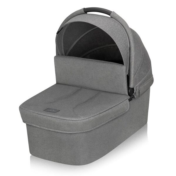 Carucior 2 in 1, Lionelo, Meril, Cu landou si scaun cu dimensiune XL, Reversibil, Cu sistem de ventilatie 3D, Cu accesorii, Pana la 22 kg, Conform cu EN1888-1 EN1888-2, EN1466, Gri, Culoare: Gri