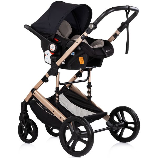 Carucior Chipolino Amore 3 in 1 noir, Culoare: Negru