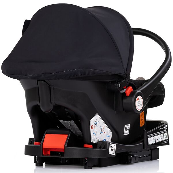 Carucior Chipolino Amore 3 in 1 noir, Culoare: Negru