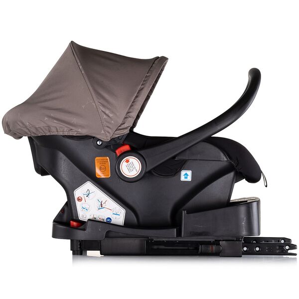 Carucior Chipolino Marbella 3 in 1 tiramisu, Culoare: Gri