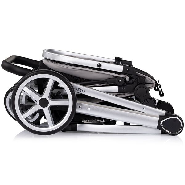 Carucior Chipolino Vista 2 in 1 cloud grey, Culoare: Gri