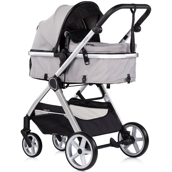 Carucior Chipolino Vista 2 in 1 cloud grey, Culoare: Gri