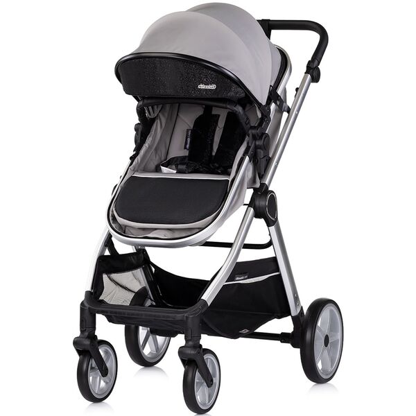 Carucior Chipolino Vista 2 in 1 cloud grey, Culoare: Gri