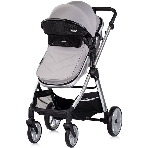 Carucior Chipolino Vista 2 in 1 cloud grey, Culoare: Gri