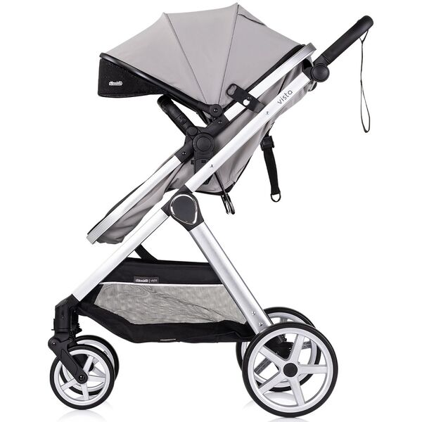 Carucior Chipolino Vista 2 in 1 cloud grey, Culoare: Gri