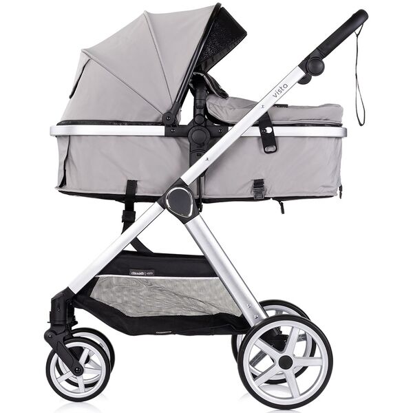 Carucior Chipolino Vista 2 in 1 cloud grey, Culoare: Gri