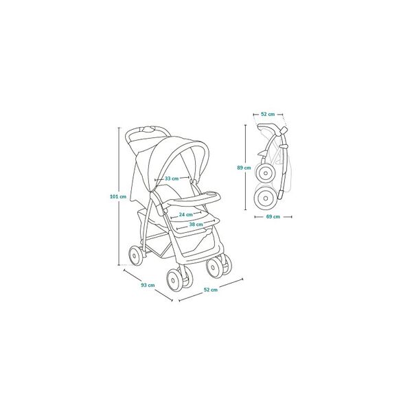 Carucior sport, Lionelo, Emma Plus, Cu tavita, 2 Suporturi pentru pahar, Geanta accesorii, Conform cu standardul european de securitate EN1888-1, Roz, Culoare: Roz