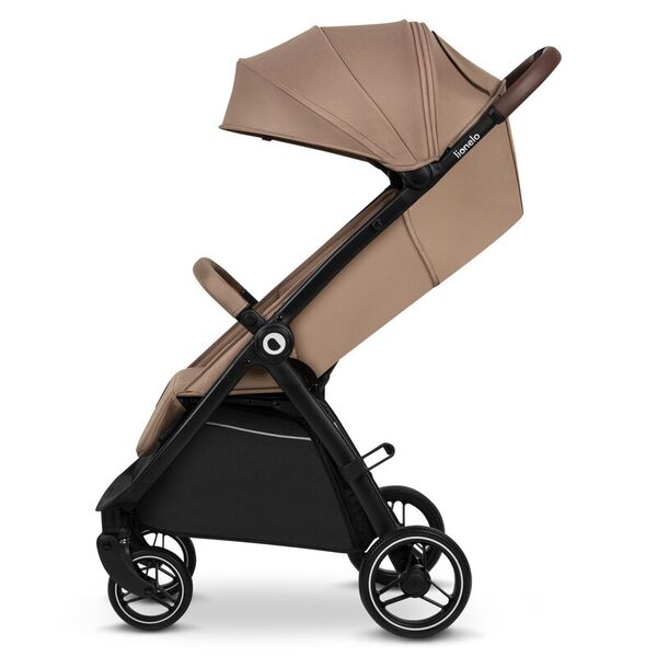 Carucior sport, Lionelo, Ingrid, Capotina impermeabila cu filtru UPF50+, Pana la 22 Kg, Spatar reglabil in 3 pozitii, Include suport pahar si plasa de tantari, Sistem pentru pliere automata, 6 luni+, Bej, Culoare: Bej