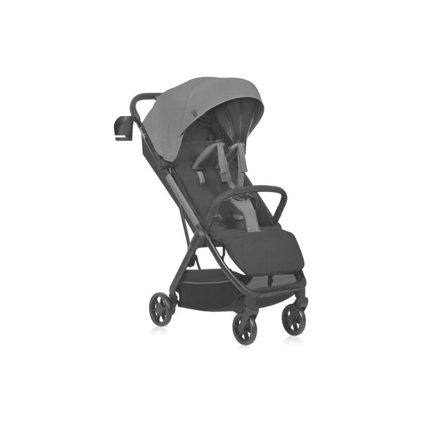 Carucior sport, Lionelo, Julie Air, Greutate redusa - 7.5 kg, Sustine 22 kg, 6 luni+, Capotina impermeabila, Protectie SPF 50+, Include suport sticla, Pliere compacta pentru calatorii, Conform cu EN1888-1 si EN1888-2, Gri, Culoare: Gri