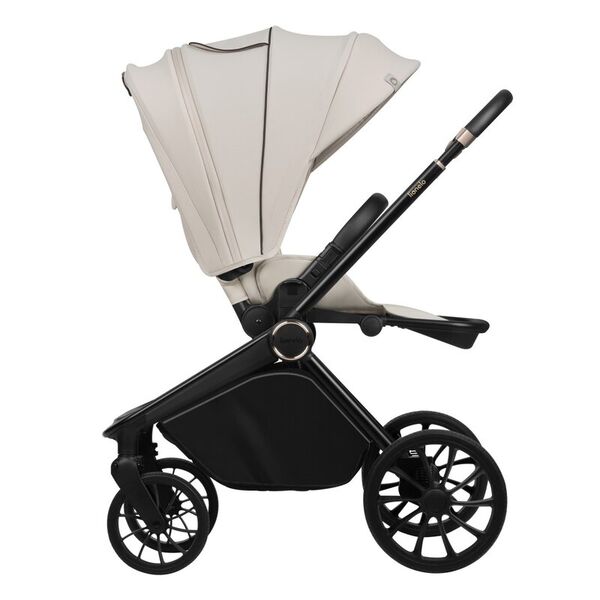 Carucior sport, Lionelo, Mika Plus, Cadru din aluminiu, Copertina XXL, Spatar reglabil in 3 pozitii, Cu accesorii, Pana la 22 kg, 6-48 luni; EN1888-1, EN1888-2 EN1466, Bej, Culoare: Bej