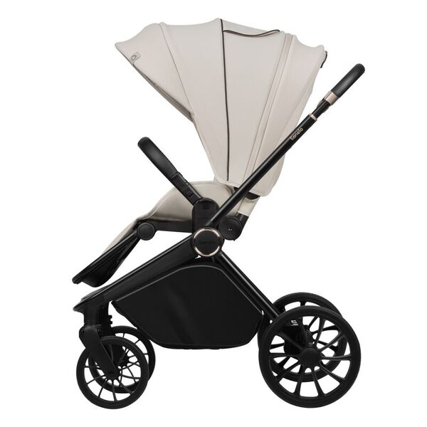 Carucior sport, Lionelo, Mika Plus, Cadru din aluminiu, Copertina XXL, Spatar reglabil in 3 pozitii, Cu accesorii, Pana la 22 kg, 6-48 luni; EN1888-1, EN1888-2 EN1466, Bej, Culoare: Bej
