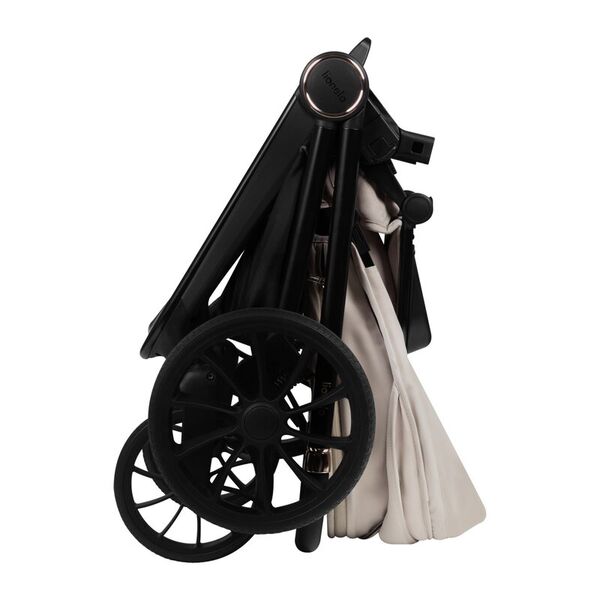 Carucior sport, Lionelo, Mika Plus, Cadru din aluminiu, Copertina XXL, Spatar reglabil in 3 pozitii, Cu accesorii, Pana la 22 kg, 6-48 luni; EN1888-1, EN1888-2 EN1466, Bej, Culoare: Bej