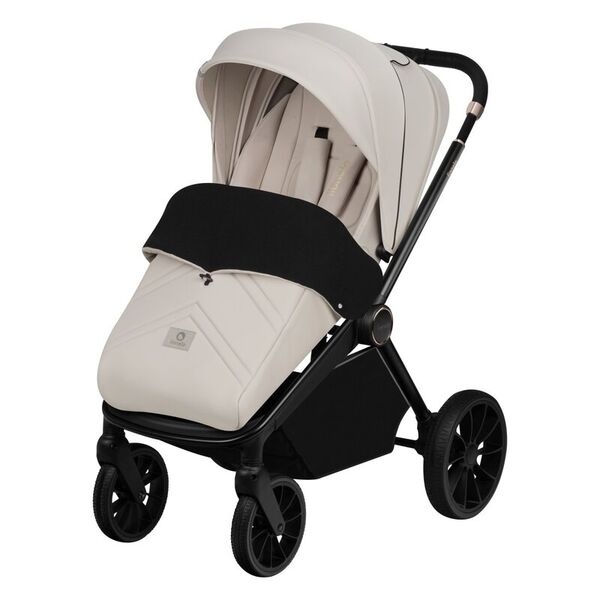 Carucior sport, Lionelo, Mika Plus, Cadru din aluminiu, Copertina XXL, Spatar reglabil in 3 pozitii, Cu accesorii, Pana la 22 kg, 6-48 luni; EN1888-1, EN1888-2 EN1466, Bej, Culoare: Bej