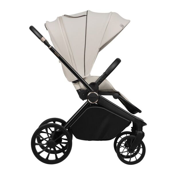 Carucior sport, Lionelo, Mika Plus, Cadru din aluminiu, Copertina XXL, Spatar reglabil in 3 pozitii, Cu accesorii, Pana la 22 kg, 6-48 luni; EN1888-1, EN1888-2 EN1466, Bej, Culoare: Bej