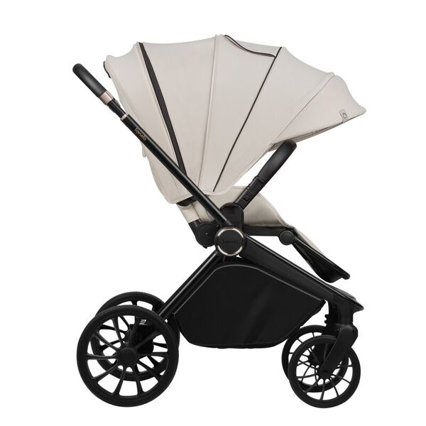 Carucior sport, Lionelo, Mika Plus, Cadru din aluminiu, Copertina XXL, Spatar reglabil in 3 pozitii, Cu accesorii, Pana la 22 kg, 6-48 luni; EN1888-1, EN1888-2 EN1466, Bej, Culoare: Bej