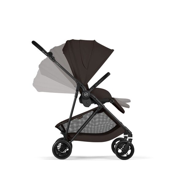 Carucior Cybex Melio Carbon B 2 in 1, Chocolate Brown, Culoare: Maro
