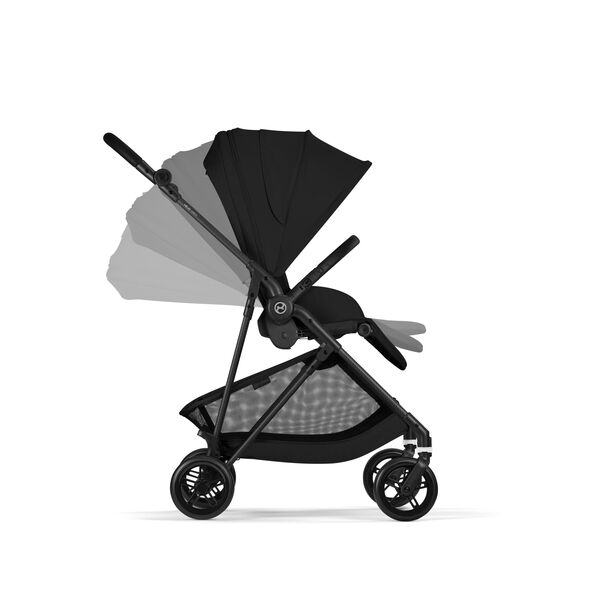 Carucior Cybex Melio Carbon 2 in 1, Magic Black, Culoare: Negru