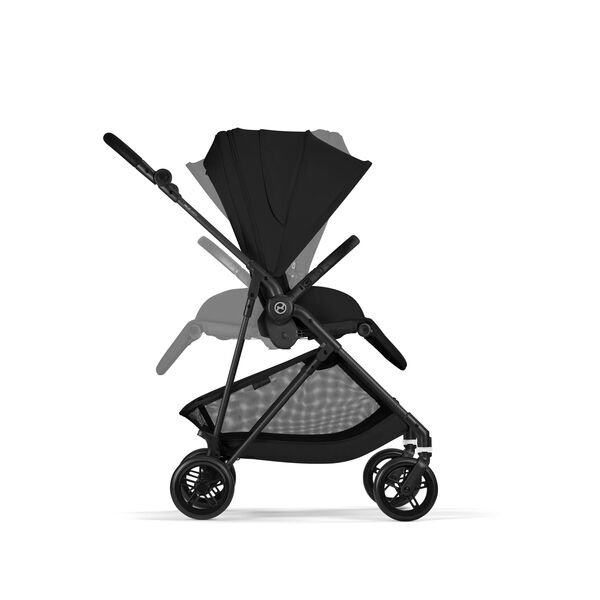 Carucior Cybex Melio Carbon 2 in 1, Magic Black, Culoare: Negru