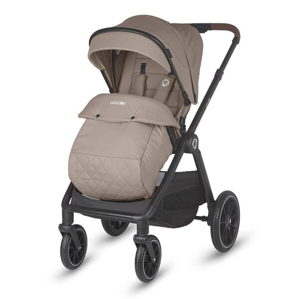 Sistem modular 3in1 Coccolle Aspen Sand beige + Scoica auto iSize Coccolle Knox Black