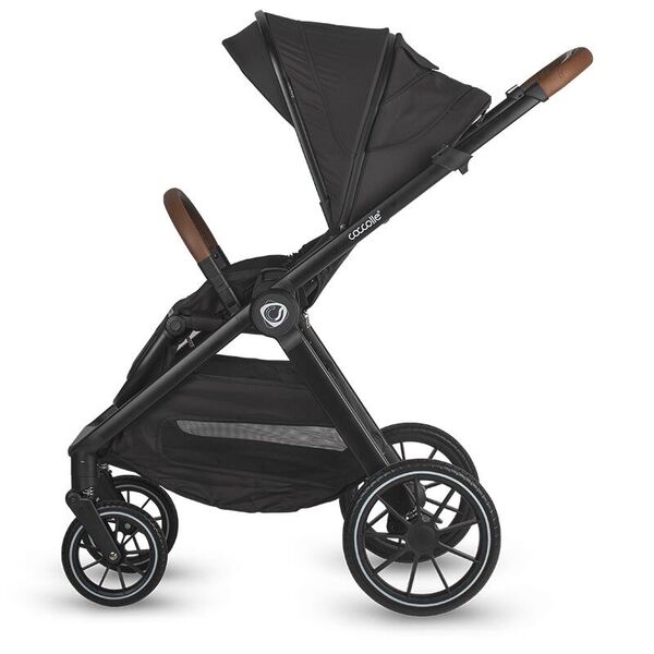 Sistem modular 3in1 Coccolle Aspen Jet Black + Scoica auto iSize Coccolle Knox Black