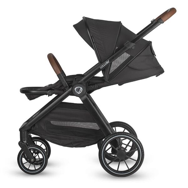 Sistem modular 3in1 Coccolle Aspen Jet Black + Scoica auto iSize Coccolle Knox Black