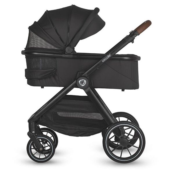 Sistem modular 3in1 Coccolle Aspen Jet Black + Scoica auto iSize Coccolle Knox Black