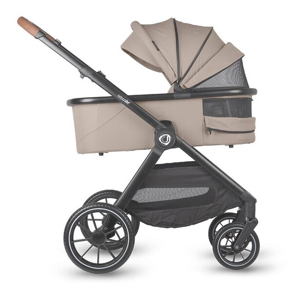 Sistem modular 3in1 Coccolle Aspen Sand beige + Scoica auto iSize Coccolle Knox Black