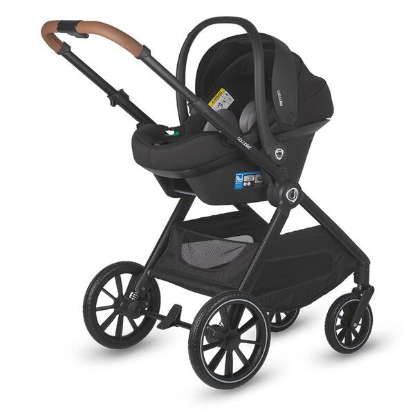 Sistem modular 3in1 Coccolle Aspen Jet Black + Scoica auto iSize Coccolle Knox Black