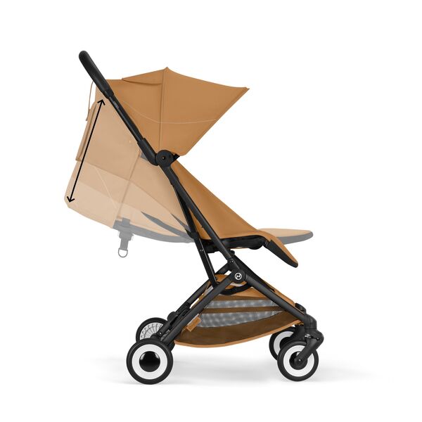 Carucior Cybex Orfeo, Cinnamon Yellow, Culoare: Cognac