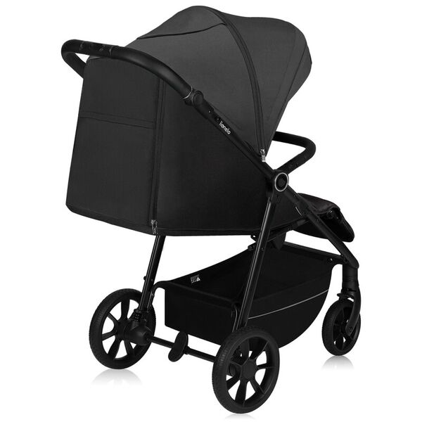 Carucior sport, Lionelo, Mira, Maner reglabil in 5 pozitii, Spatar si suport de picioare reglabile, Plasa de tantari si suport biberon incluse, Pana la 22 kg, 6 luni+, Conform cu EN1888-1, EN1888-2, Testare SGS, Gri, Culoare: Gri