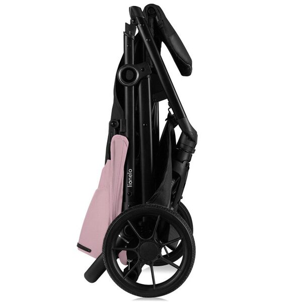 Carucior sport, Lionelo, Mira, Maner reglabil in 5 pozitii, Spatar si suport de picioare reglabile, Plasa de tantari si suport biberon incluse, Pana la 22 kg, 6 luni+, Conform cu EN1888-1, EN1888-2, Testare SGS, Roz, Culoare: Roz