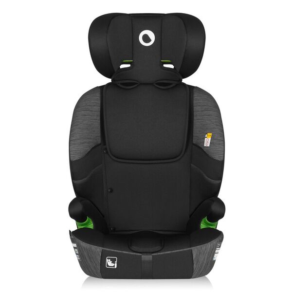 Scaun auto i-Size, Lionelo, Levi Fix, 76 - 150 cm, 1/2/3, ISOFIX + Top Tether, Tetiera reglabila in 10 pozitii, Insertie ergonomica Dri-Seat, Tapiterie lavabila, Testat la impact, Baza lata, Cotiere practice, Conform cu R129, Gri, Culoare: Gri