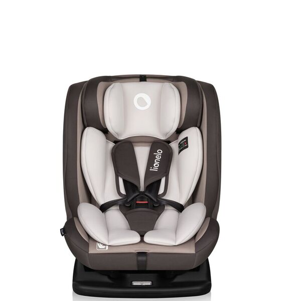 Scaun auto, Lionelo, Aart i-Size, Cu spatar inclinabil in 4 pozitii, Cu tetiera reglabila in 13 pozitii, 0-36 Kg, 40-150 cm, Cu centura siguranta in 3 puncte, Conform cu ECE R129/03, Bej, Culoare: Bej