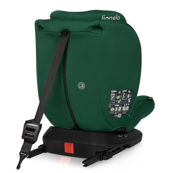 Scaun auto, Lionelo, Bastiaan i-Size, 4 in 1, Protectie laterala, Cu spatar inclinabil in 4 pozitii, Cu tetiera reglabila in 7 pozitii, Rotire 360 grade, Top Tether, 0-36 Kg, 40-150 cm, Cu Isofix, Conform cu ECE R129/03, Verde, Culoare: Verde