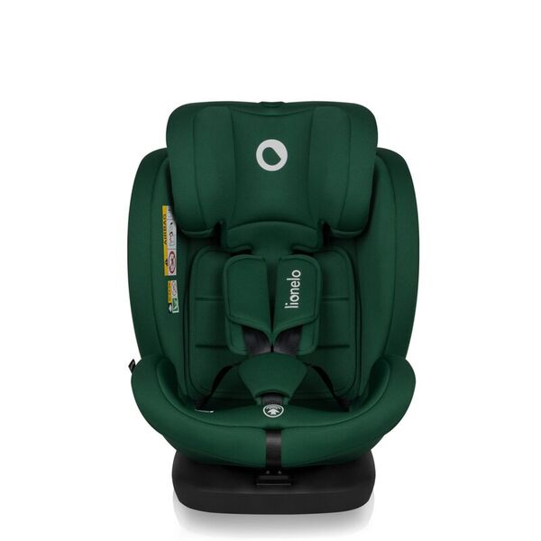 Scaun auto, Lionelo, Bastiaan i-Size, 4 in 1, Protectie laterala, Cu spatar inclinabil in 4 pozitii, Cu tetiera reglabila in 7 pozitii, Rotire 360 grade, Top Tether, 0-36 Kg, 40-150 cm, Cu Isofix, Conform cu ECE R129/03, Verde, Culoare: Verde