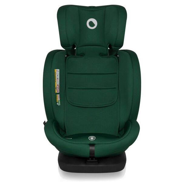 Scaun auto, Lionelo, Bastiaan i-Size, 4 in 1, Protectie laterala, Cu spatar inclinabil in 4 pozitii, Cu tetiera reglabila in 7 pozitii, Rotire 360 grade, Top Tether, 0-36 Kg, 40-150 cm, Cu Isofix, Conform cu ECE R129/03, Verde, Culoare: Verde