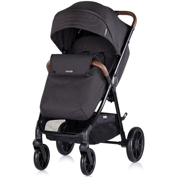 Carucior sport Chipolino Ultera cu husa picioare blackberry, Culoare: Negru