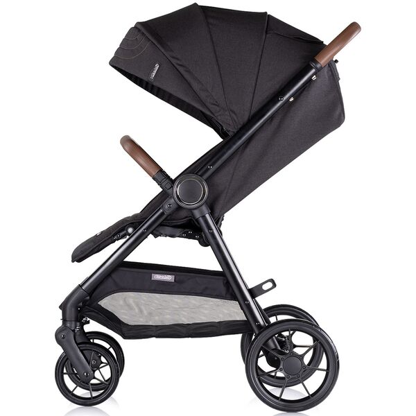 Carucior sport Chipolino Ultera cu husa picioare blackberry, Culoare: Negru