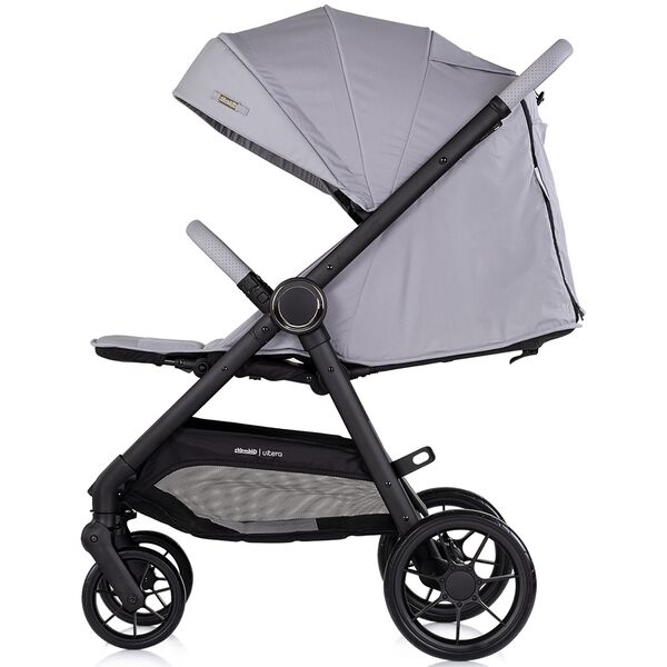 Carucior sport Chipolino Ultera cu husa picioare platinum, Culoare: Gri