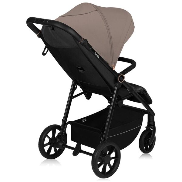 Carucior sport, Lionelo, Mira, Maner reglabil in 5 pozitii, Spatar si suport de picioare reglabile, Plasa de tantari si suport biberon incluse, Pana la 22 kg, 6 luni+, Conform cu EN1888-1, EN1888-2, Testare SGS, Bej, Culoare: Bej