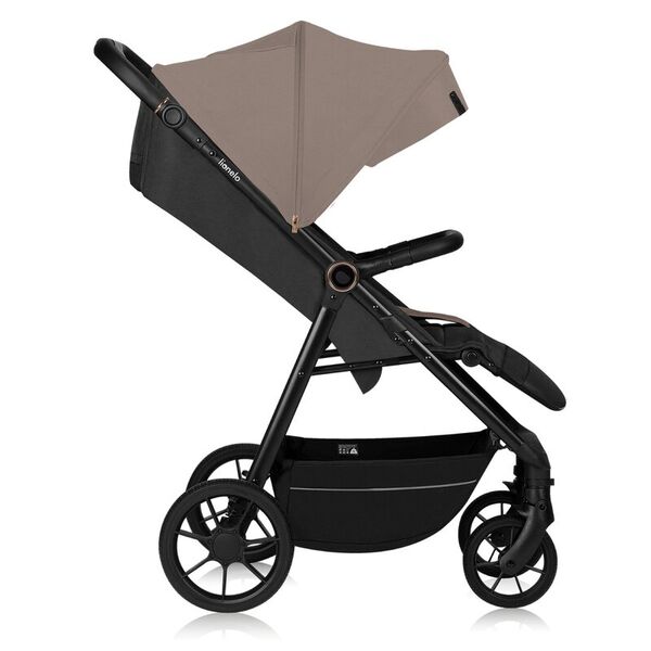 Carucior sport, Lionelo, Mira, Maner reglabil in 5 pozitii, Spatar si suport de picioare reglabile, Plasa de tantari si suport biberon incluse, Pana la 22 kg, 6 luni+, Conform cu EN1888-1, EN1888-2, Testare SGS, Bej, Culoare: Bej