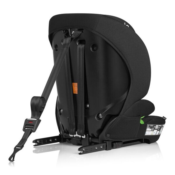 Scaun auto i-Size, Lionelo, Billy , 76 - 150 cm, 1/2/3, Isofix + top tether, Tetiera reglabila in 10 pozitii, Insertie ergonomica, Tapiterie lavabila, Testat la impact, Baza lata, Conform cu R129, Negru, Culoare: Negru
