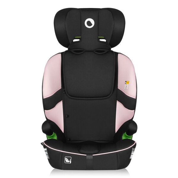 Scaun auto i-Size, Lionelo, Billy , 76 - 150 cm, 1/2/3, Isofix + top tether, Tetiera reglabila in 10 pozitii, Insertie ergonomica, Tapiterie lavabila, Testat la impact, Baza lata, Conform cu R129, Roz, Culoare: Roz