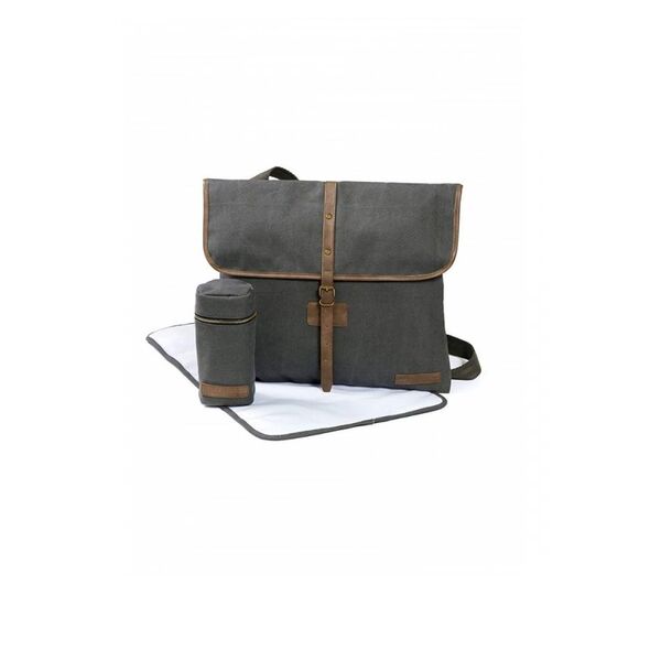 Geanta Unisex pentru Scutece Satchel Silver Cloud 