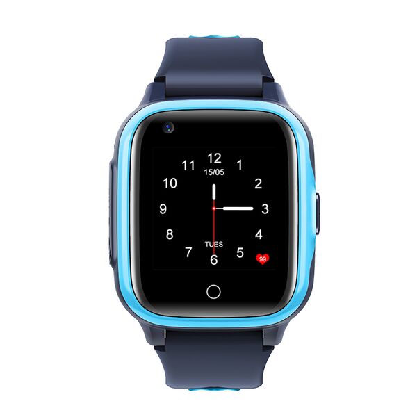 Ceas smartwatch GPS copii Wonlex KT15, Albastru, Culoare: Albastru