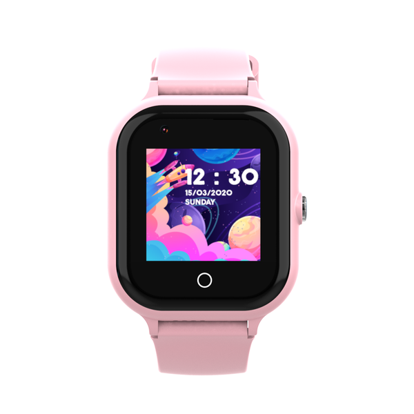 Ceas smartwatch GPS copii Wonlex KT24, Roz, Culoare: Roz