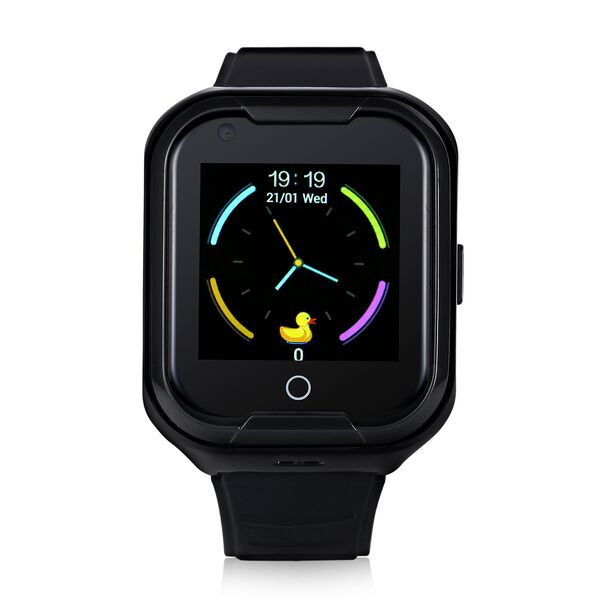 Ceas smartwatch GPS copii Wonlex KT11, Negru, Culoare: Negru