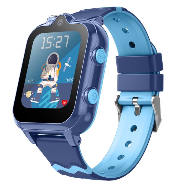 Ceas smartwatch GPS copii Wonlex KT18 PRO, Albastru, Culoare: Albastru