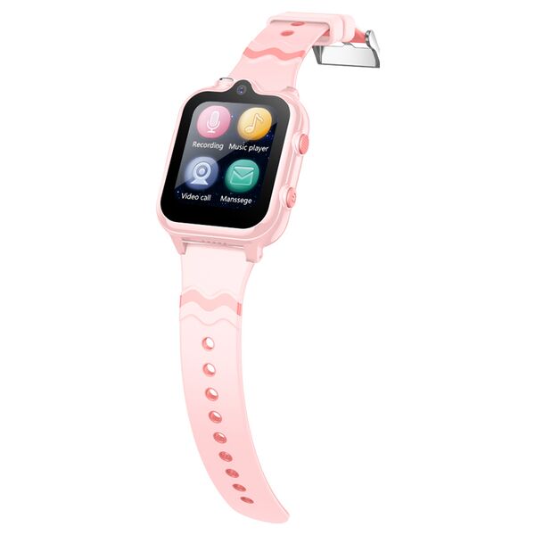 Ceas smartwatch GPS copii Wonlex KT18, Roz, Culoare: Roz