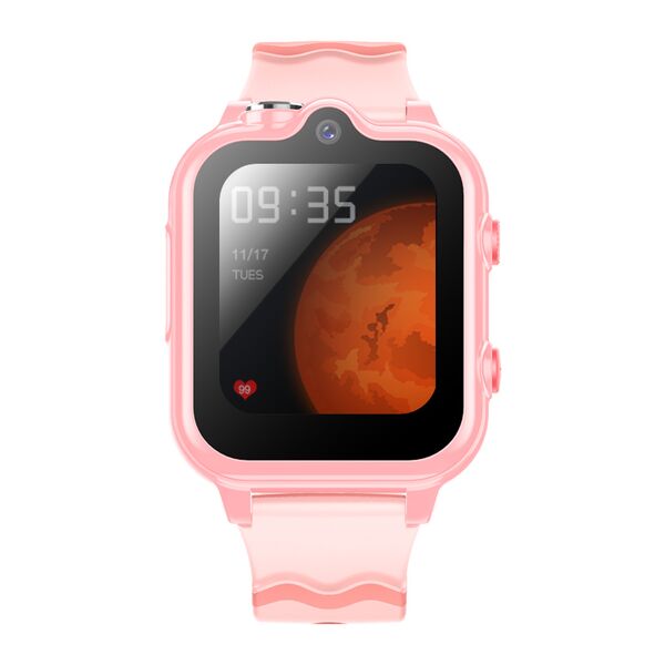 Ceas smartwatch GPS copii Wonlex KT18, Roz, Culoare: Roz